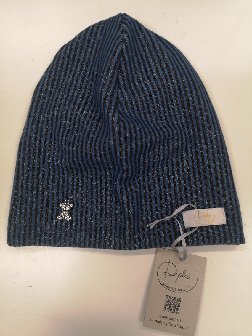 Cappellino in caldo cotone con applicazione orsetto